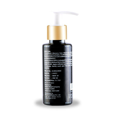 UrbanMooch Activated Charcoal Face Wash With Aloe Vera Extract For Anti Aging & Skin Brightening, Pack of 2(Each 100Ml) Lohiya Retails