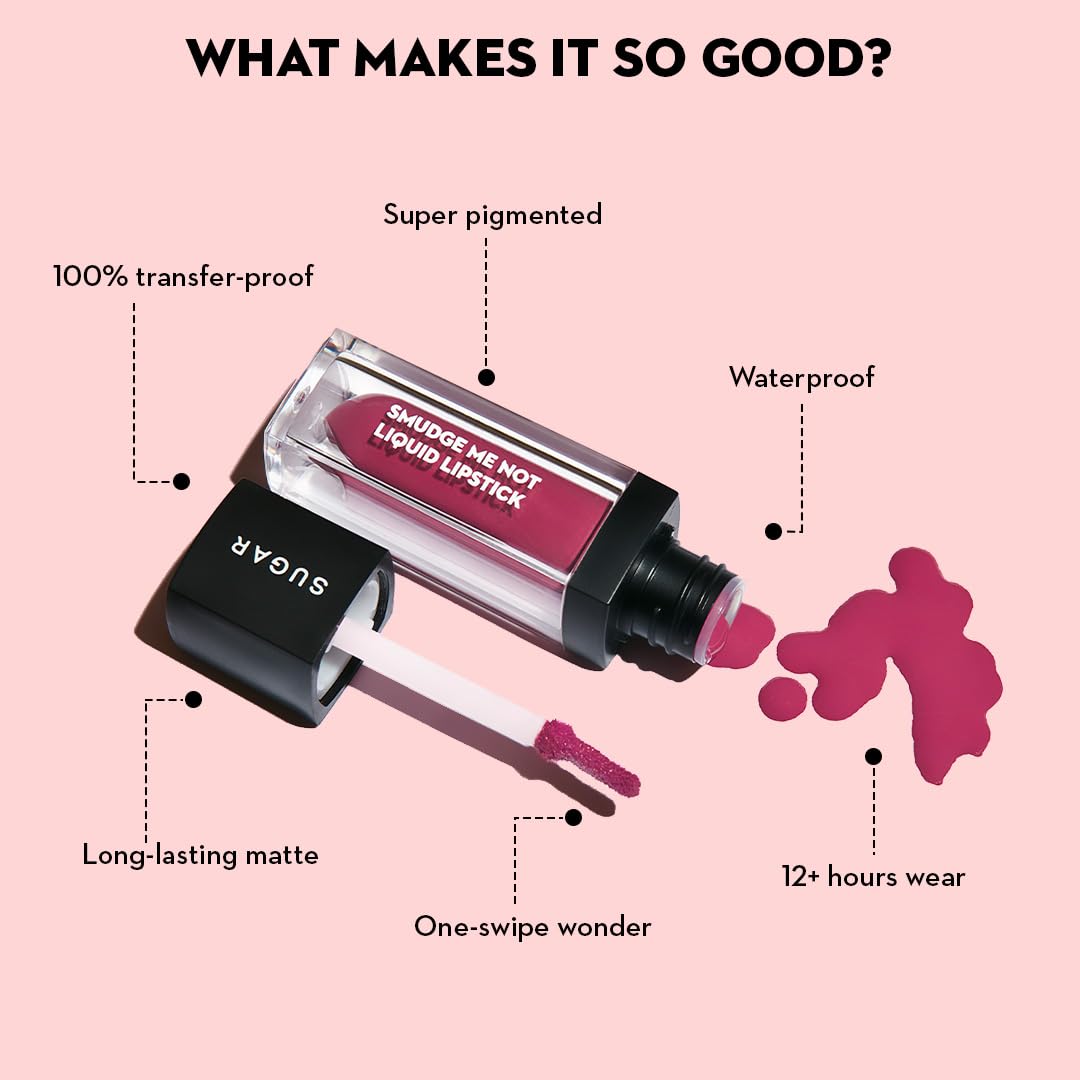 SUGAR Smudge Me Not Liquid Lipstick - 08 Wine And Shine (499)