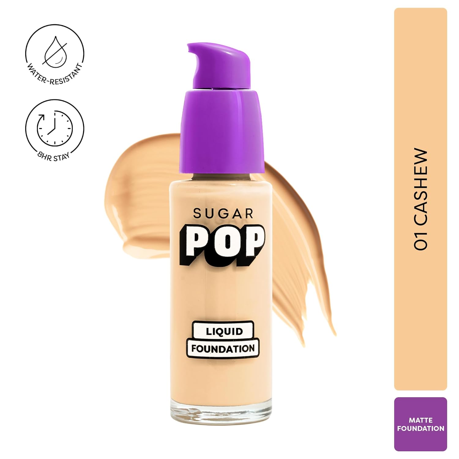 SUGAR POP Foundation Liquid 01-Cashew 30Ml (399)