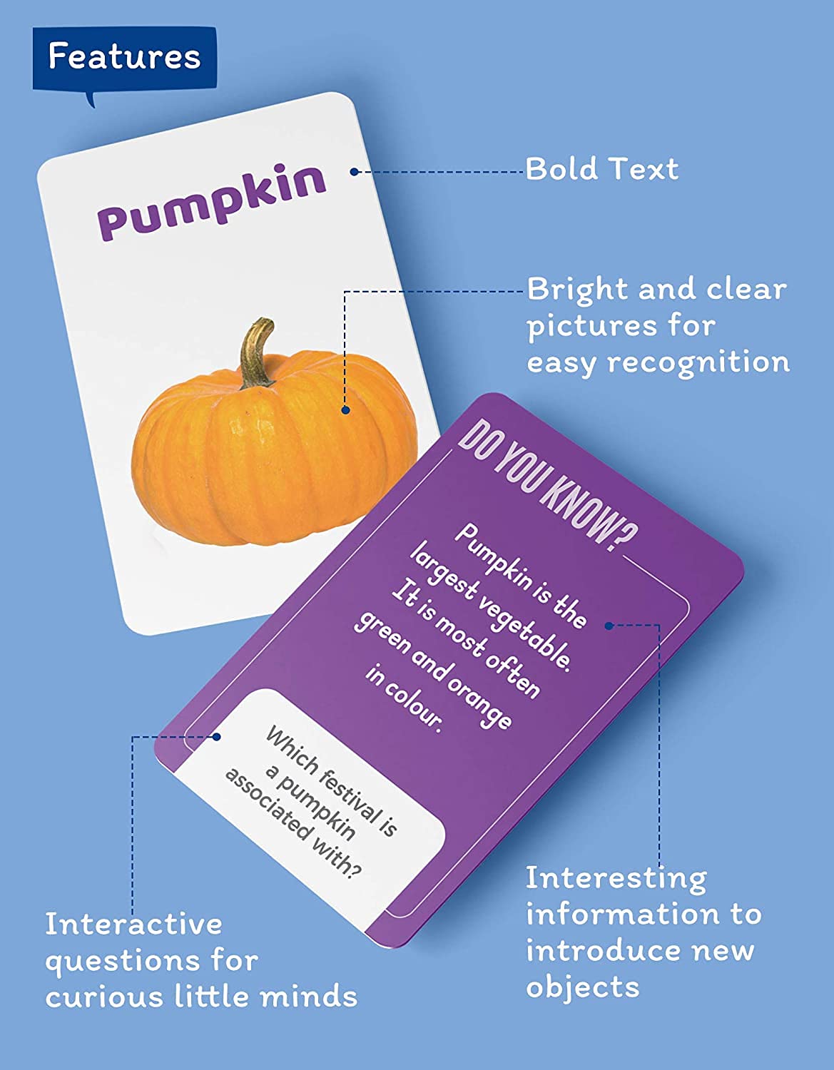 Flash Cards for Kids 2+ Years | Animals, Fruits, Birds & Vegetables - Image 6