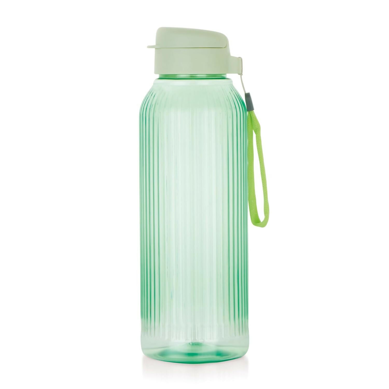 Olive Ware 1.5 L Water Bottle BPA Free Plastic with Leak Proof Flip Lid and Easy Carry Strap for Everyday Use