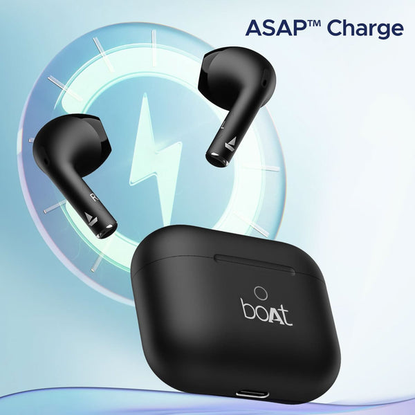 boAt Airdopes Ace Wireless Earbuds with ASAP™ Charge ( Active Black)