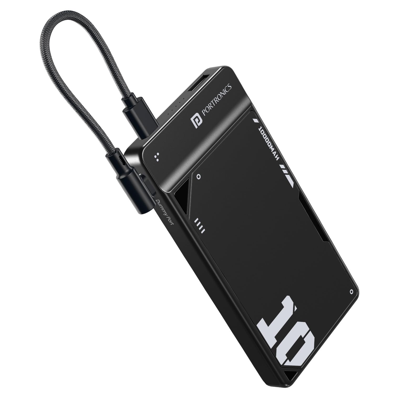 Portronics Luxcell UNO 10 10000mAh 22.5W Power Bank (Black)