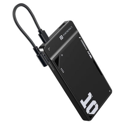 Portronics Luxcell UNO 10 10000mAh 22.5W Power Bank (Black)