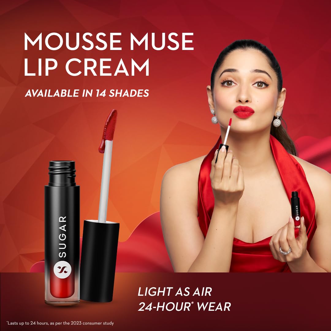SUGAR Mousse Muse Maskproof Lip Cream 09 - Girl With Peaches 5Ml (599)
