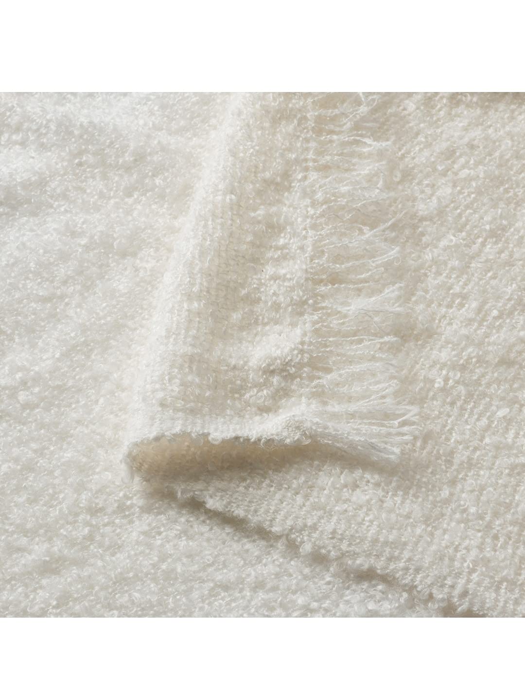 Ikea EVALI Retail World Online Microfiber Throw (Off-White, 130x170 cm, Standard)