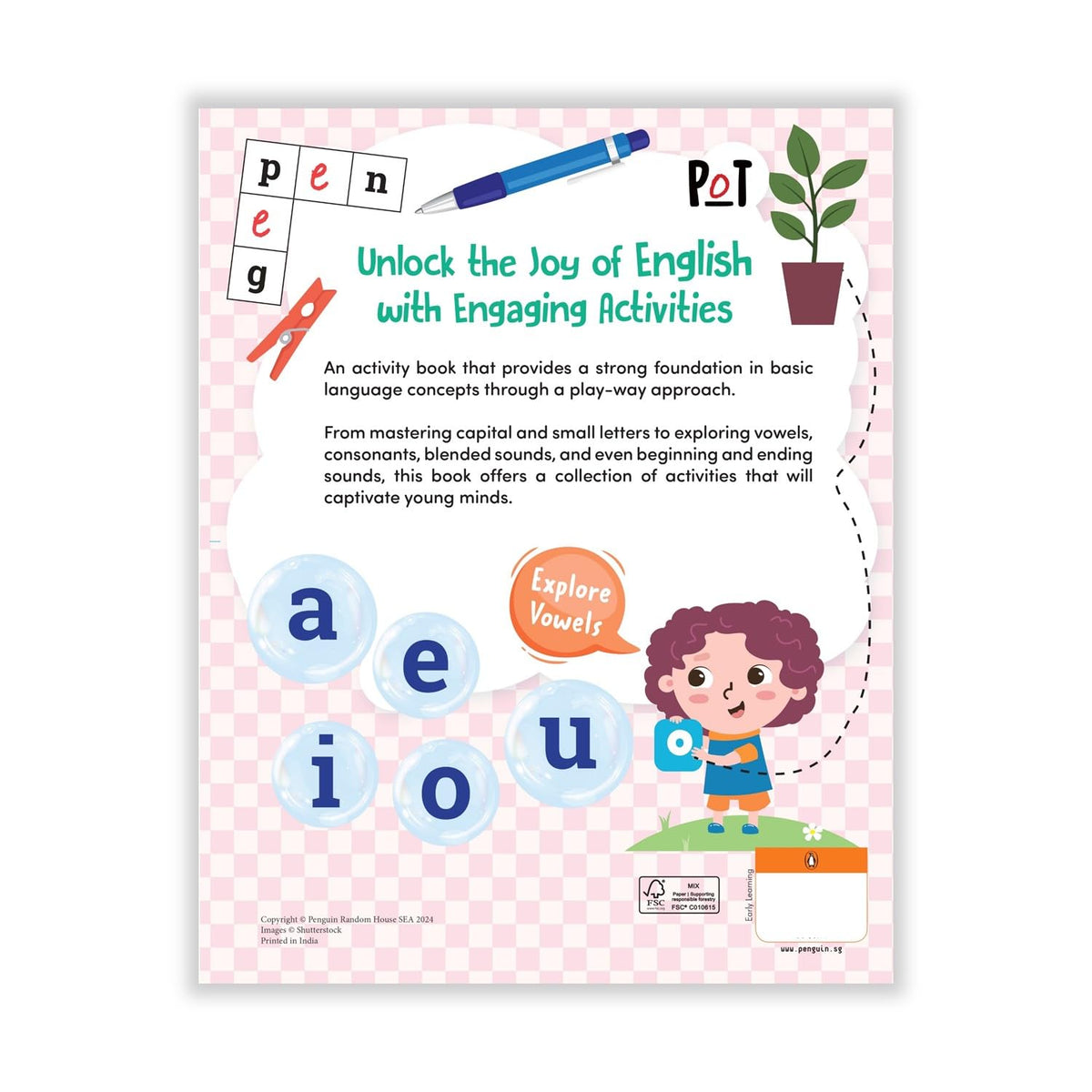 Play with English: Fun and Interactive English Learning Workbook for Kids