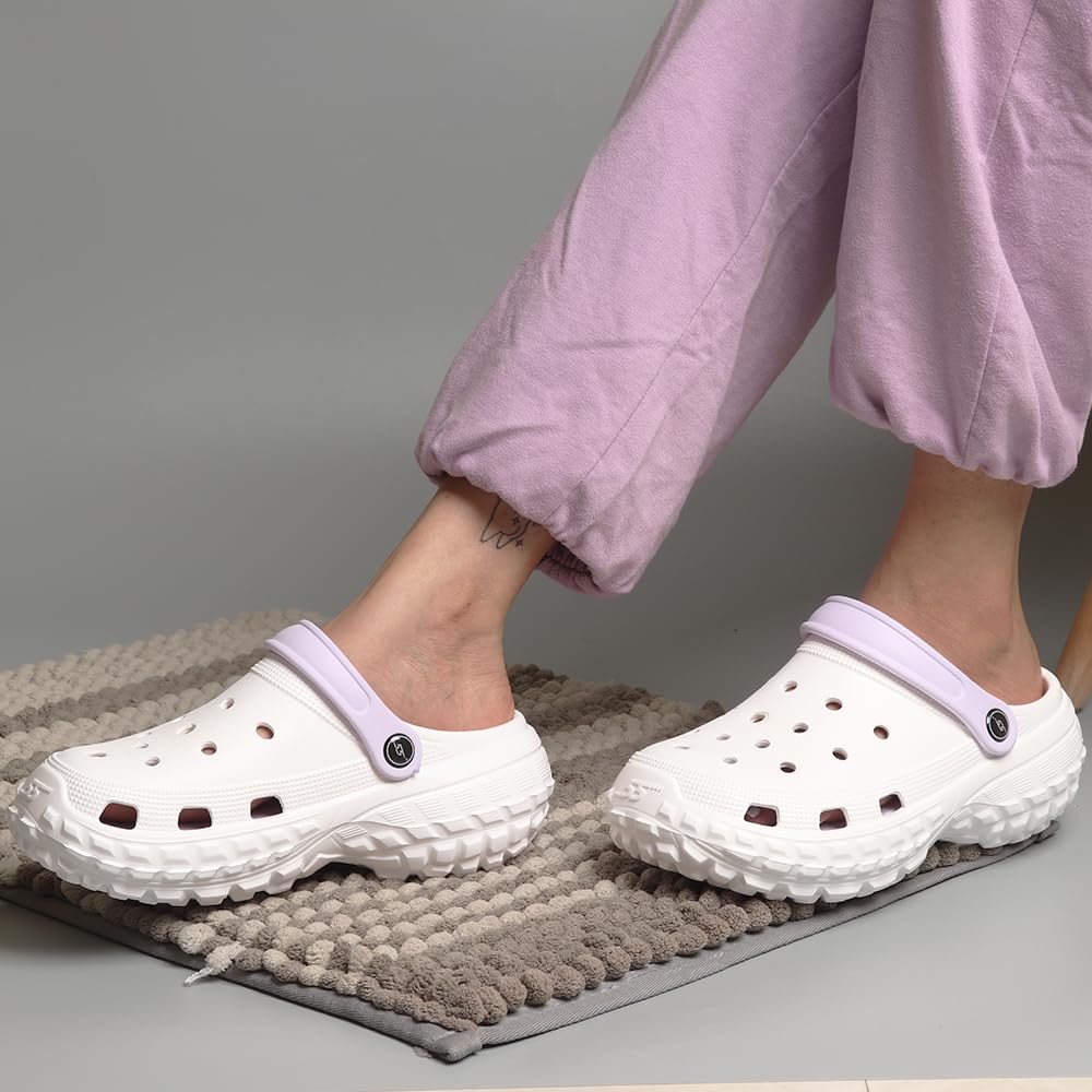 Indifeet Casual Waterproof Clog Shoes for Women - Purple - Image 24