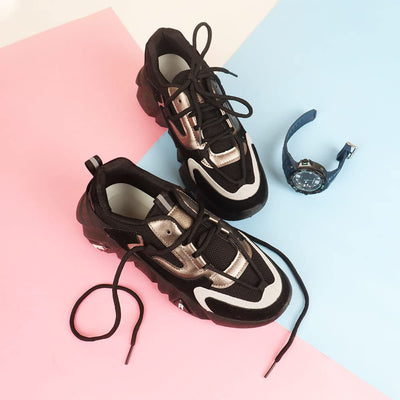 Indifeet Casual Sneaker Shoes for Women - Black - Image 2