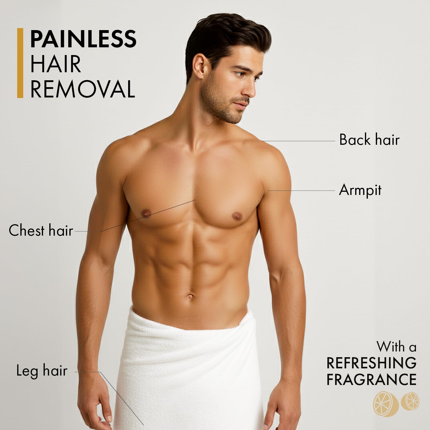 Urbangabru Hair Removal cream Spray | Painless Body Hair Removal spray For Chest, Back, Legs & Under Arms (200 ml) (Hair Removal Cream Spray - 200ml)