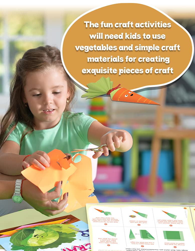 Vegetable Art & Craft Book for Kids | DIY Sticker Activities - Image 2