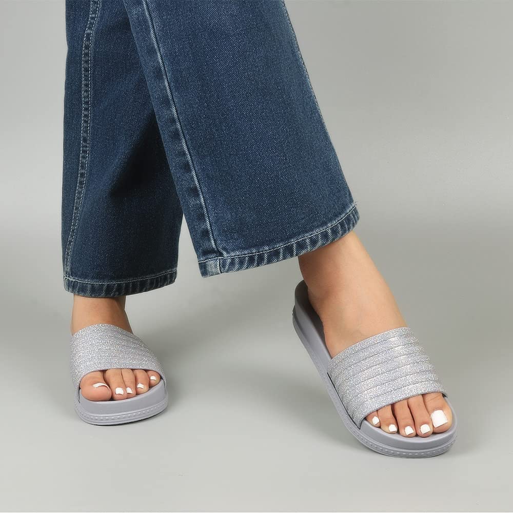 Indifeet Fancy Slippers for Women - Grey - Image 7