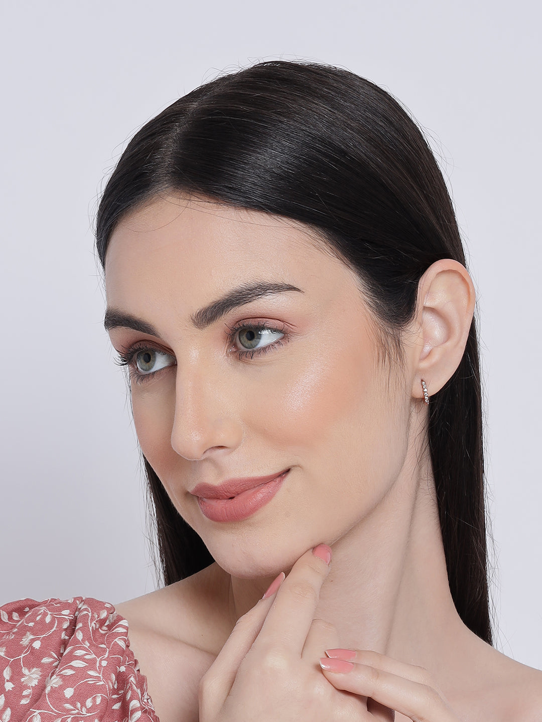 Set Of 3 Ad Studded Earrings