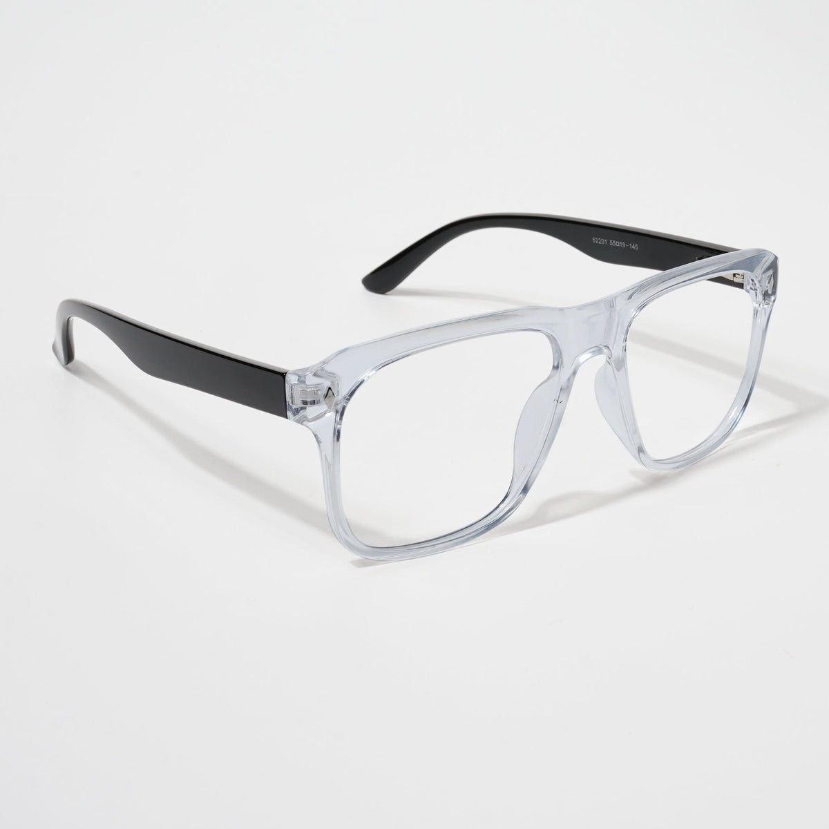 Eyejack Bell Bottom Transparent Square Eyeglasses for Men and Women - Style L361 - view 1