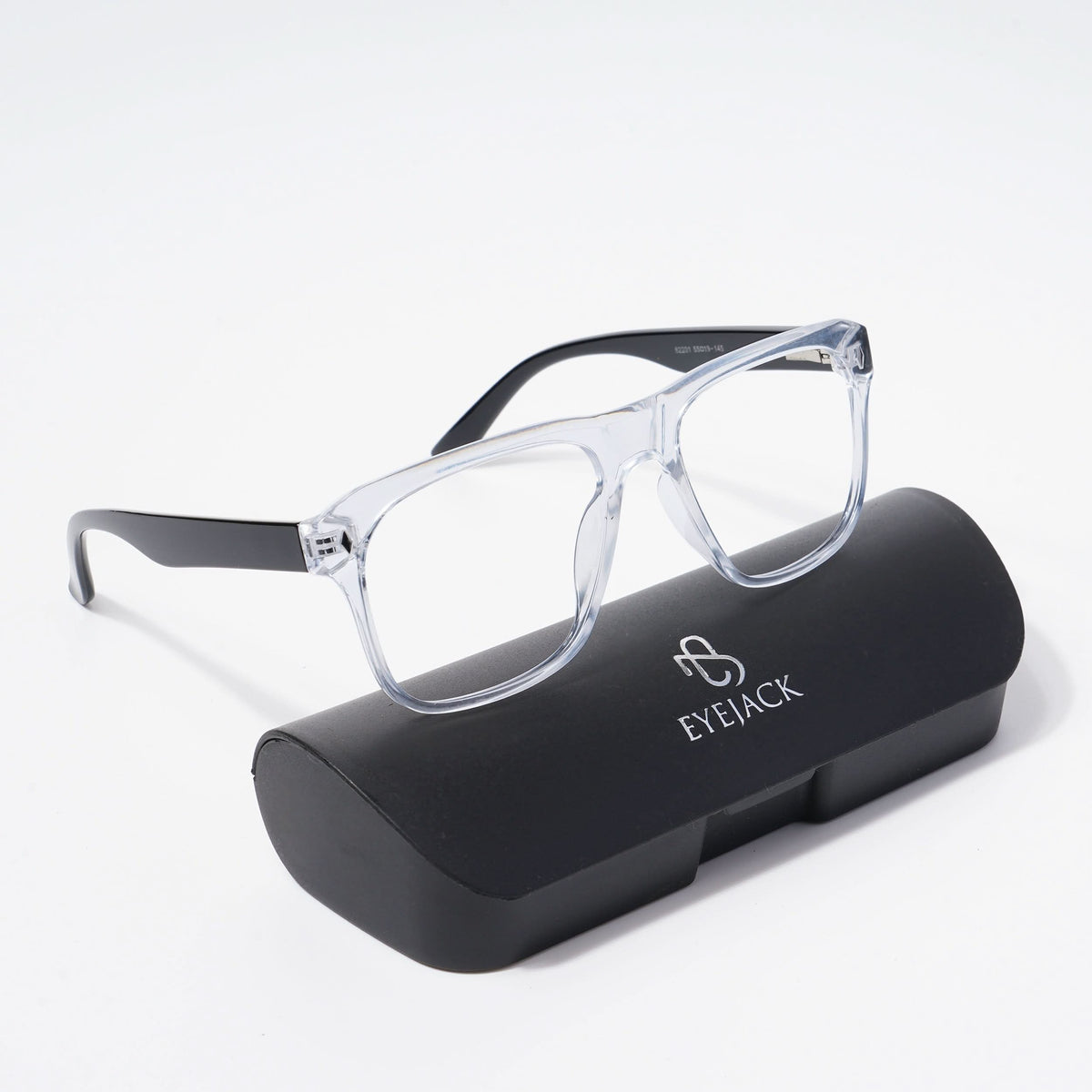 Eyejack Bell Bottom Transparent Square Eyeglasses for Men and Women - Style L361 - view 5