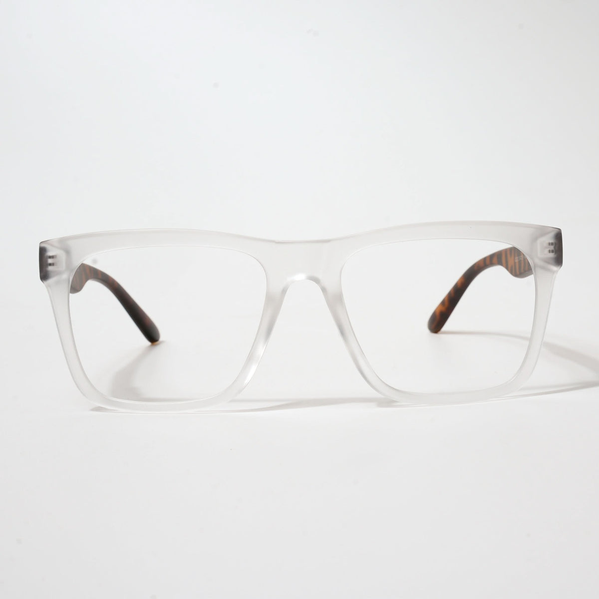 Eyejack Bell Bottom Matte Transparent Square Eyeglasses for Men and Women - Style L373 - view 2