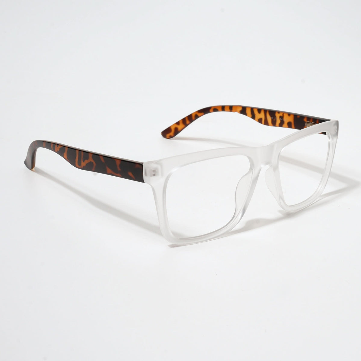 Eyejack Bell Bottom Matte Transparent Square Eyeglasses for Men and Women - Style L373 - view 1