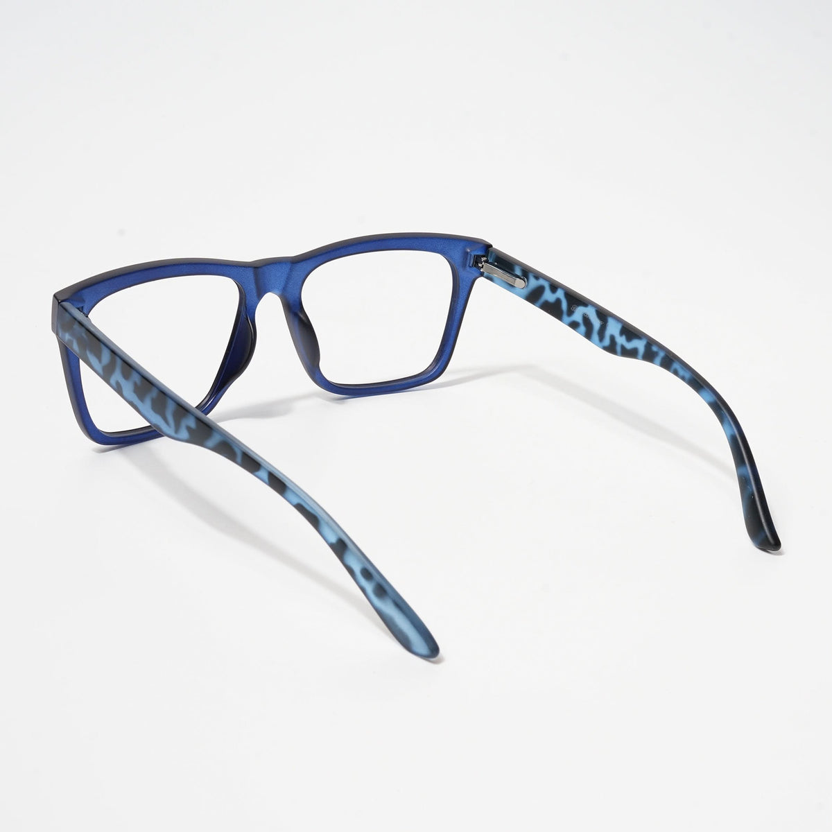 Eyejack Bell Bottom Matte Blue Square Eyeglasses for Men and Women - view 3