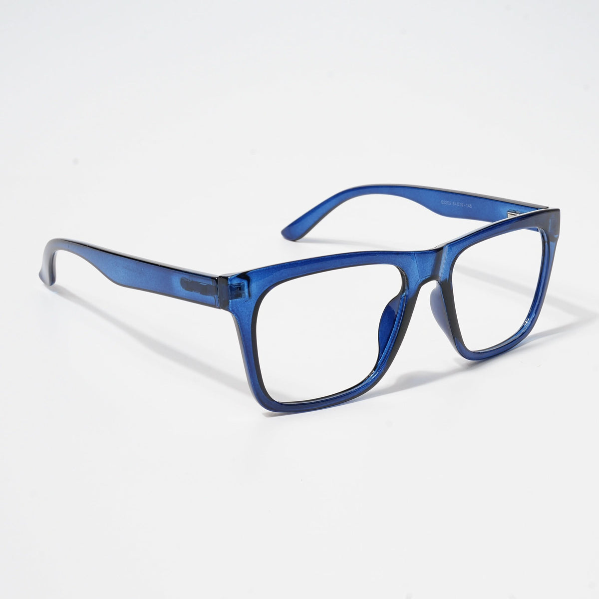 Eyejack Bell Bottom Shine Blue Square Eyeglasses for Men and Women - Style L375 - view 1