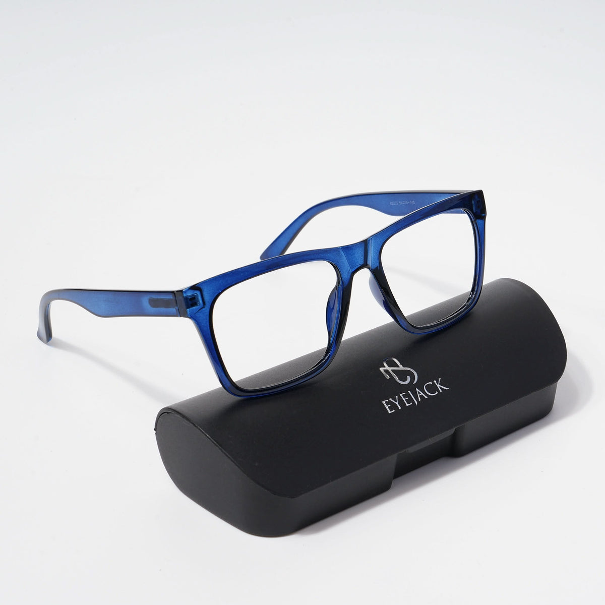 Eyejack Bell Bottom Shine Blue Square Eyeglasses for Men and Women - Style L375 - view 5