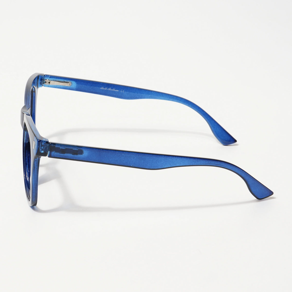 Eyejack Bell Bottom Shine Blue Square Eyeglasses for Men and Women - Style L393 - view 4