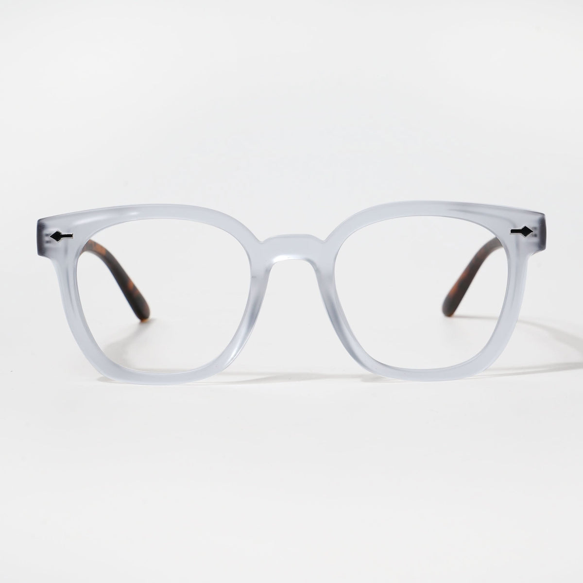 Eyejack Bell Bottom Matte Transparent Square Eyeglasses for Men and Women - Style L400 - view 2