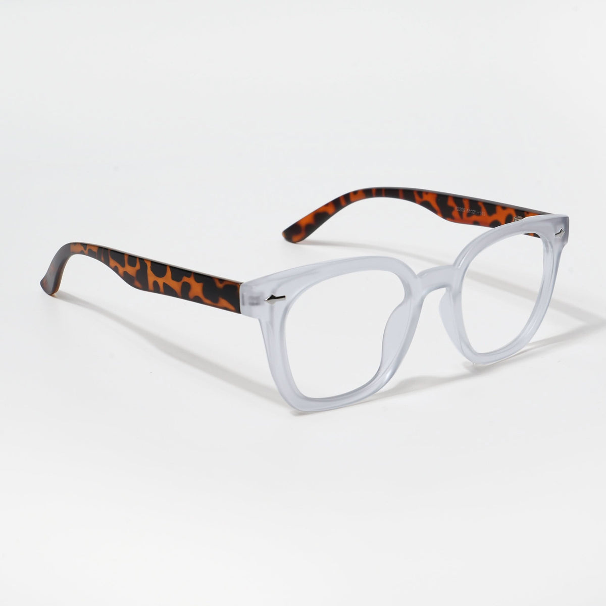Eyejack Bell Bottom Matte Transparent Square Eyeglasses for Men and Women - Style L400 - view 1