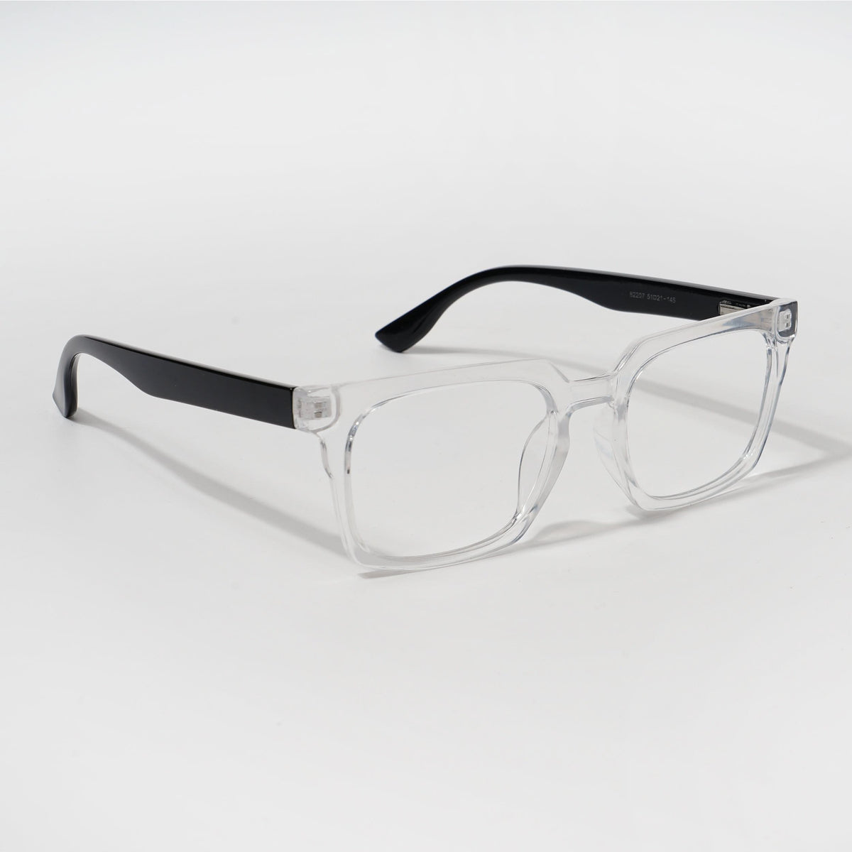 Eyejack Bell Bottom Transparent Rectangle Eyeglasses for Men and Women - Style L415 - view 1