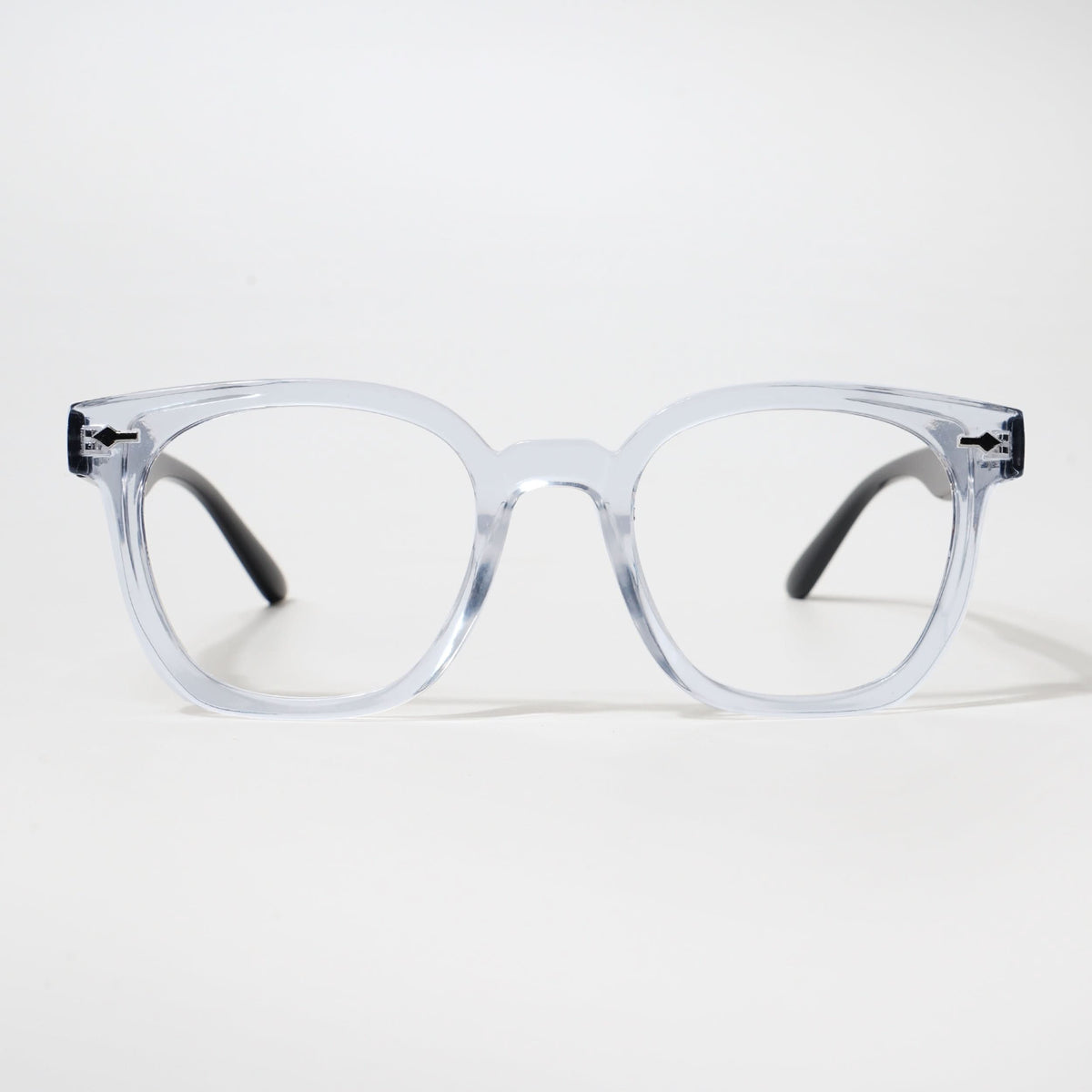 Eyejack Bell Bottom Transparent Square Eyeglasses for Men and Women - Style L424 - view 2