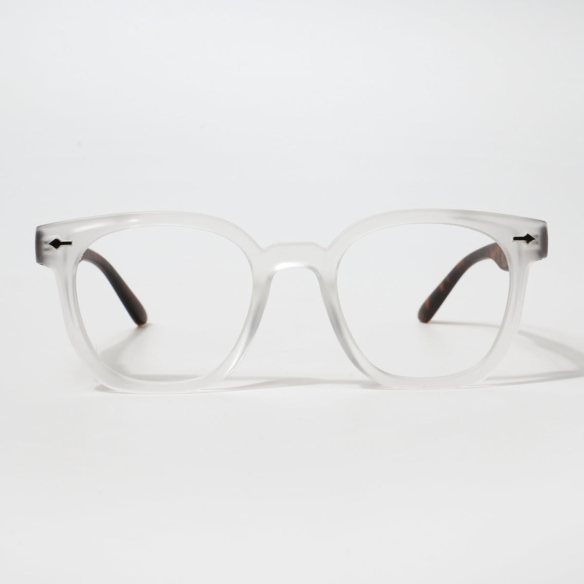 Eyejack Bell Bottom Matte Transparent Square Eyeglasses for Men and Women - Style L427 - view 2