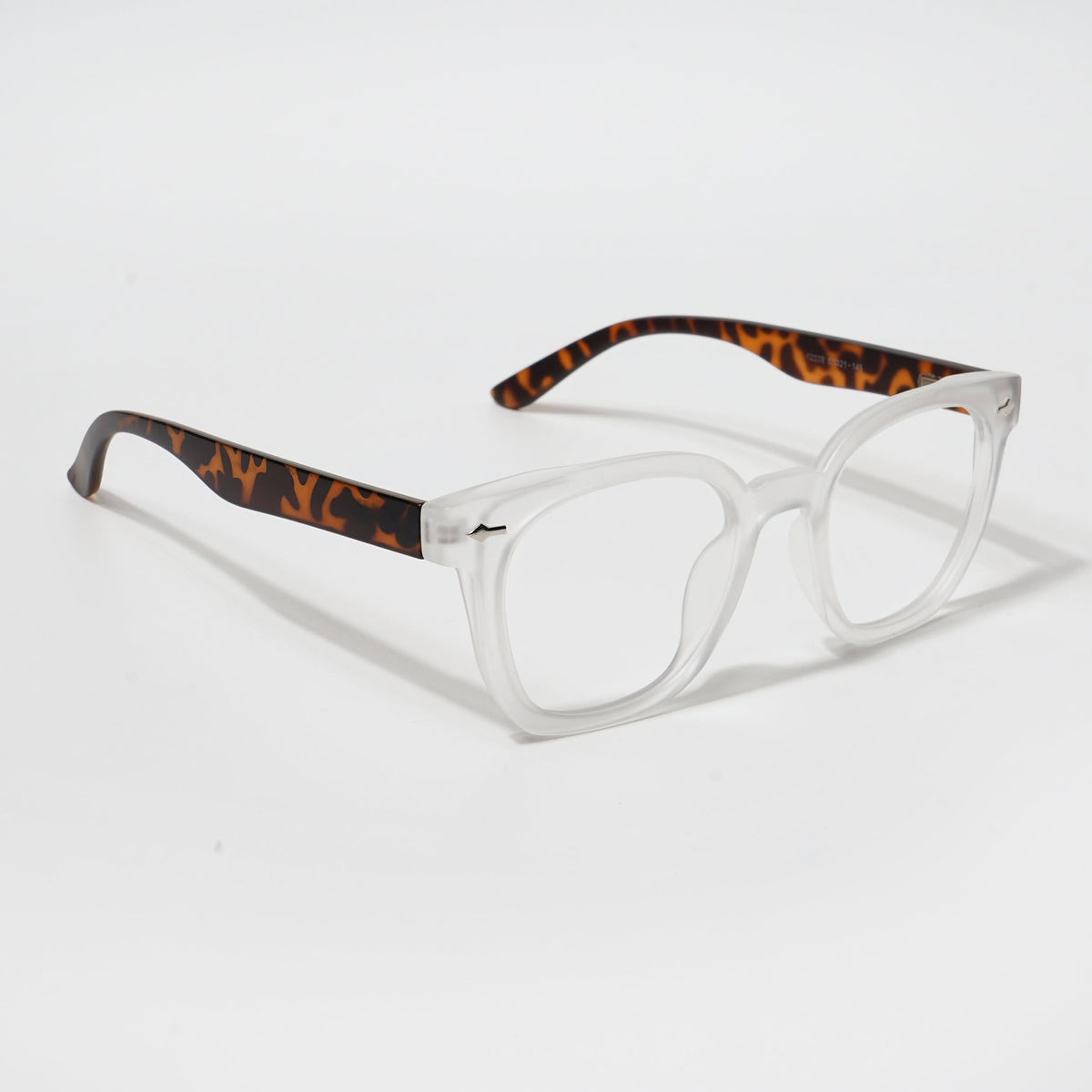 Eyejack Bell Bottom Matte Transparent Square Eyeglasses for Men and Women - Style L427 - view 1