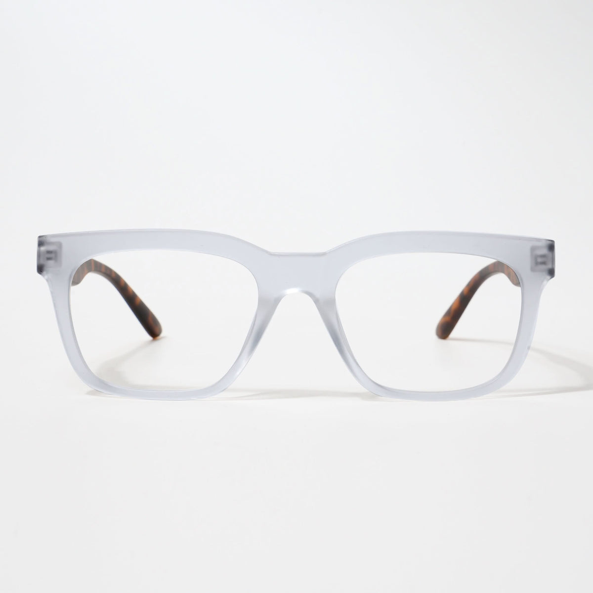 Eyejack Bell Bottom Matte Transparent Rectangle Eyeglasses for Men and Women - Style L436 - view 2