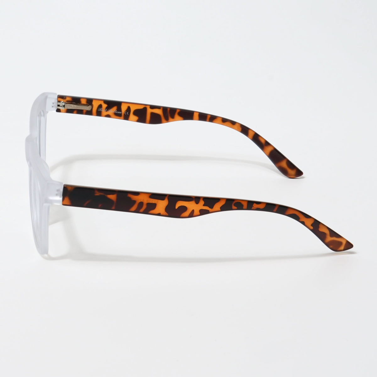 Eyejack Bell Bottom Matte Transparent Rectangle Eyeglasses for Men and Women - Style L436 - view 4