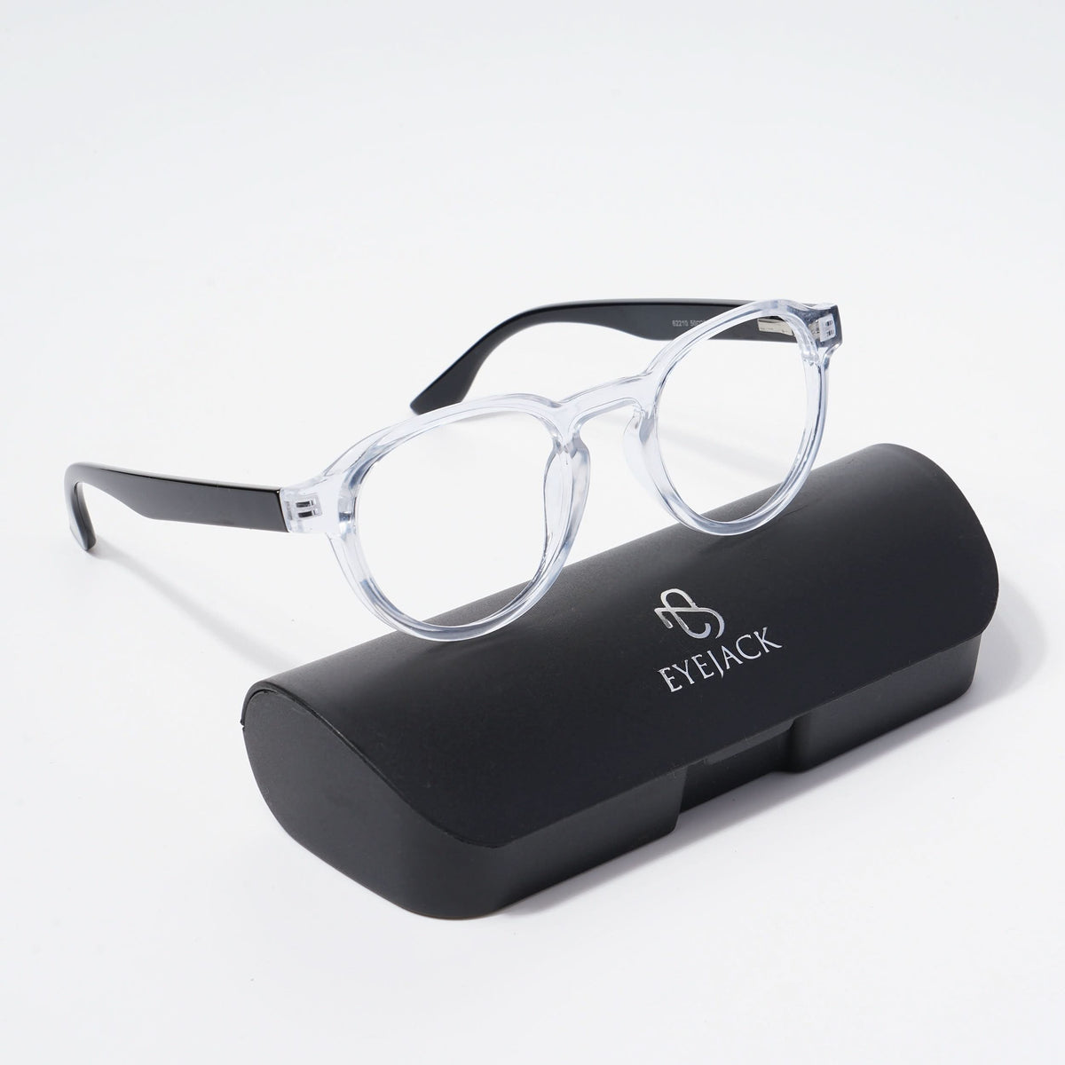 Eyejack Bell Bottom Transparent Round Eyeglasses for Men and Women - view 5