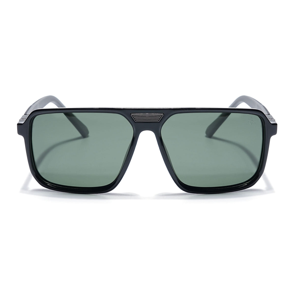 Eyejack Shine Black Square Sunglasses for Men and Women - Style 1117 - view 2