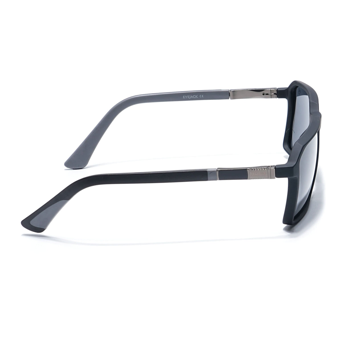 Eyejack Black Square Sunglasses for Men and Women - Style 1121 - view 7