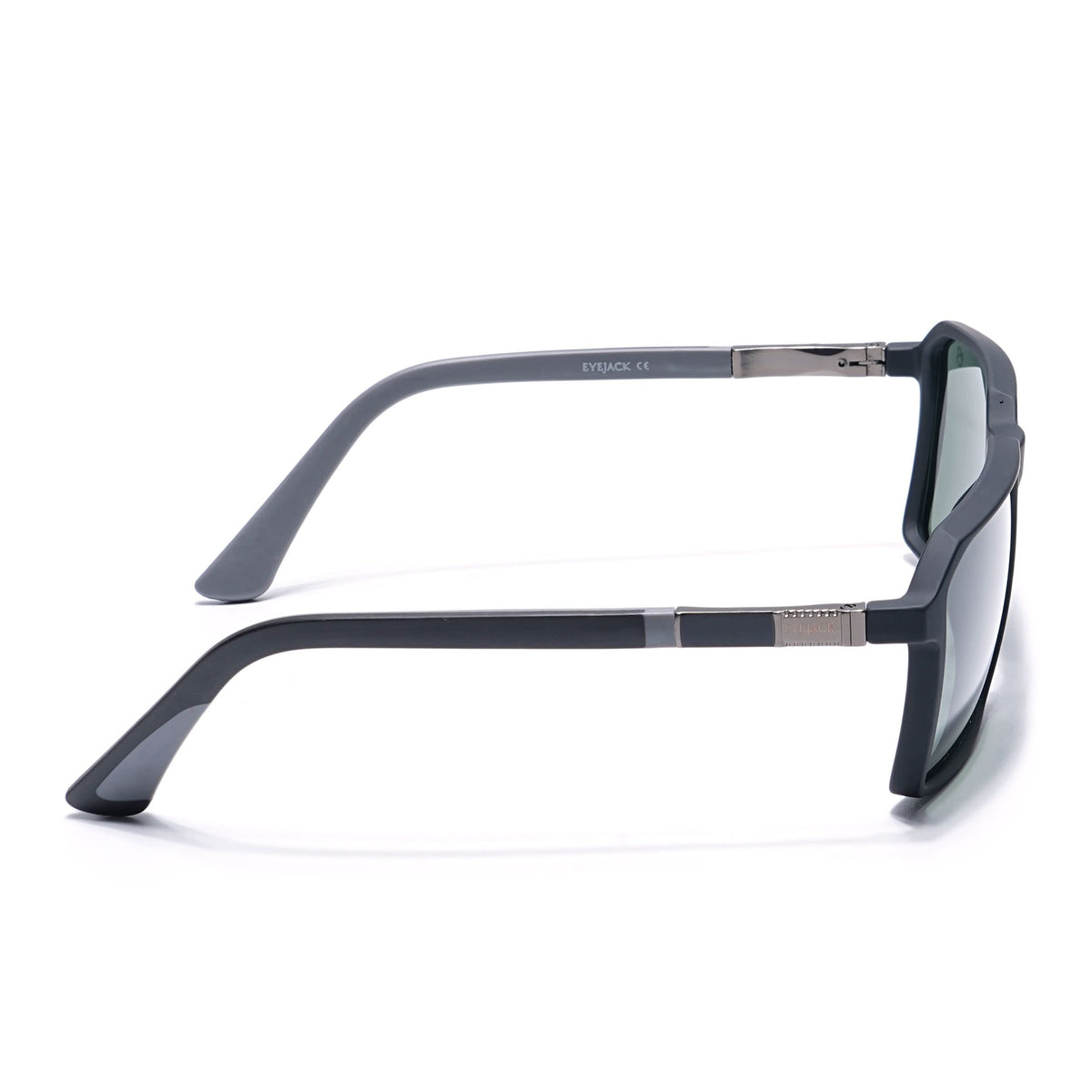 Eyejack Black Square Sunglasses for Men and Women - Style 1122 - view 7