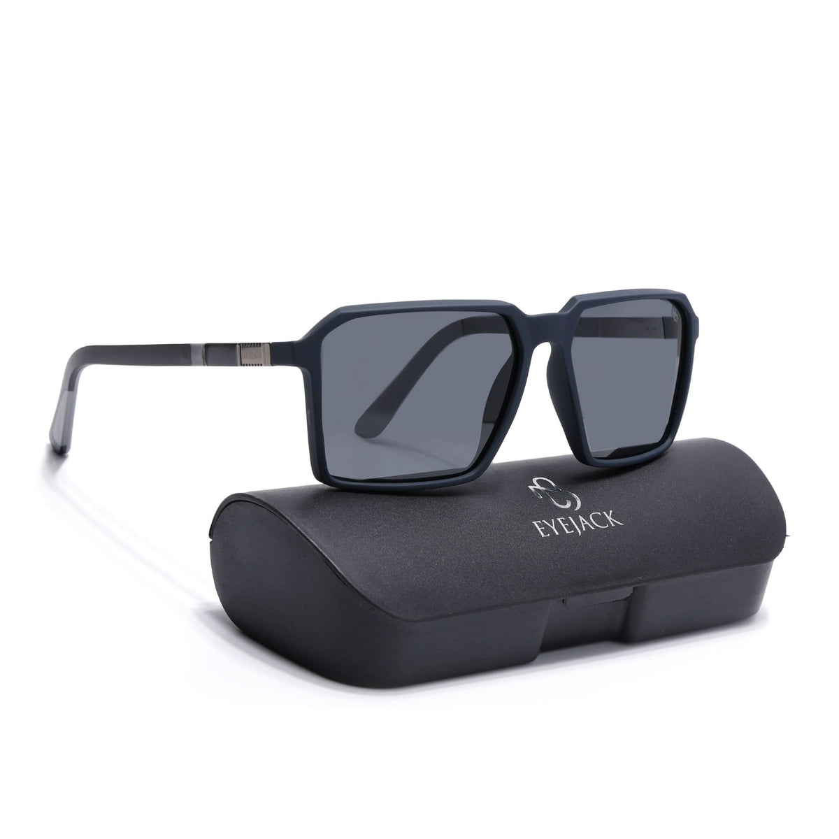 Eyejack Blue Square Sunglasses for Men and Women - Style 1123 - view 8
