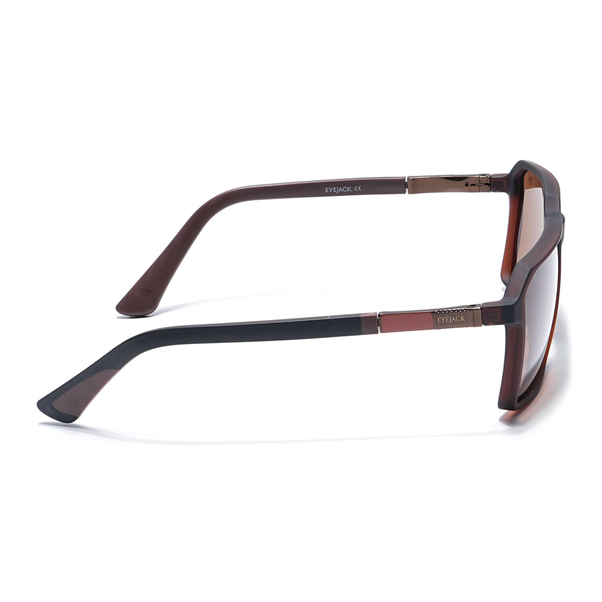 Eyejack Brown Square Sunglasses for Men and Women - Style 1124 - view 7