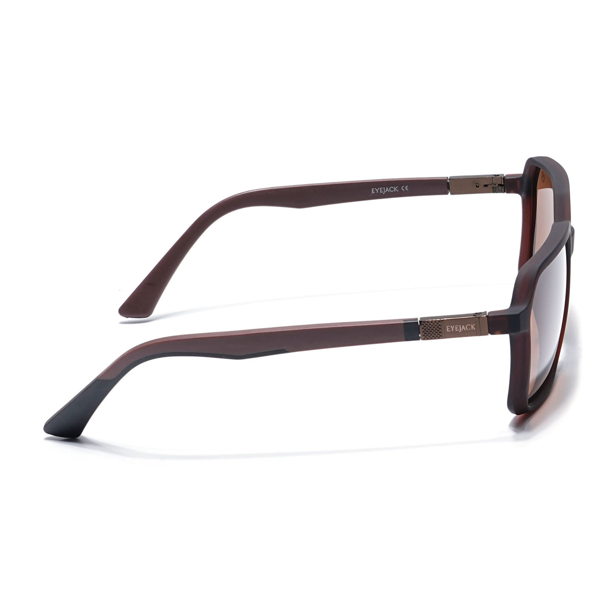 Eyejack Brown Square Sunglasses for Men and Women - Style 1128 - view 7