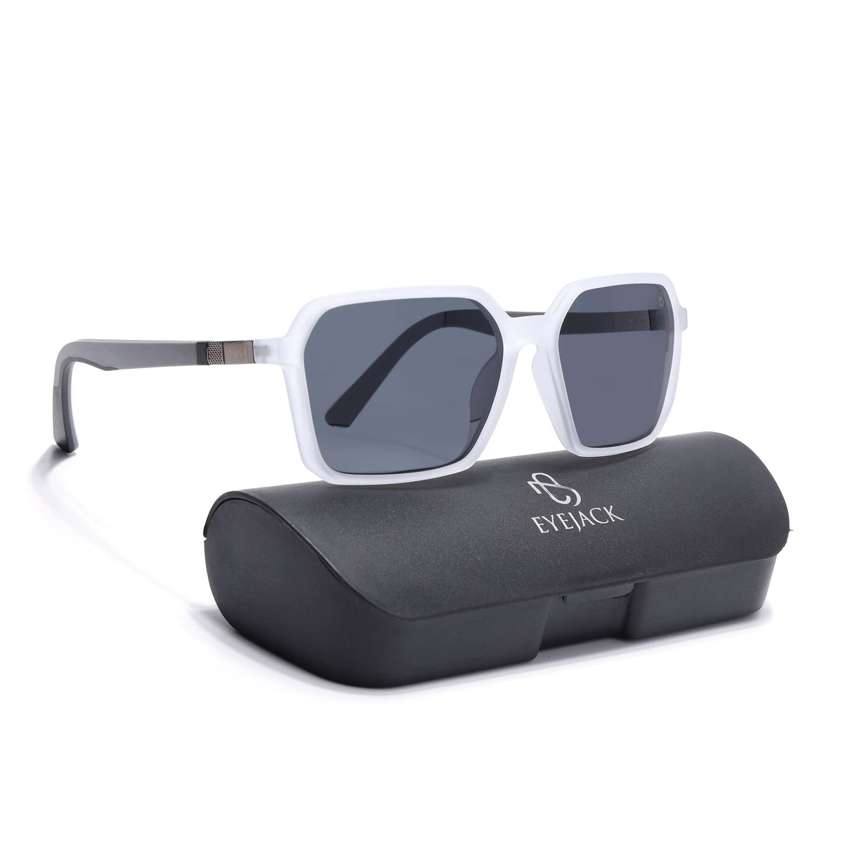 Eyejack Transparent Square Sunglasses for Men and Women - Style 1131 - view 8