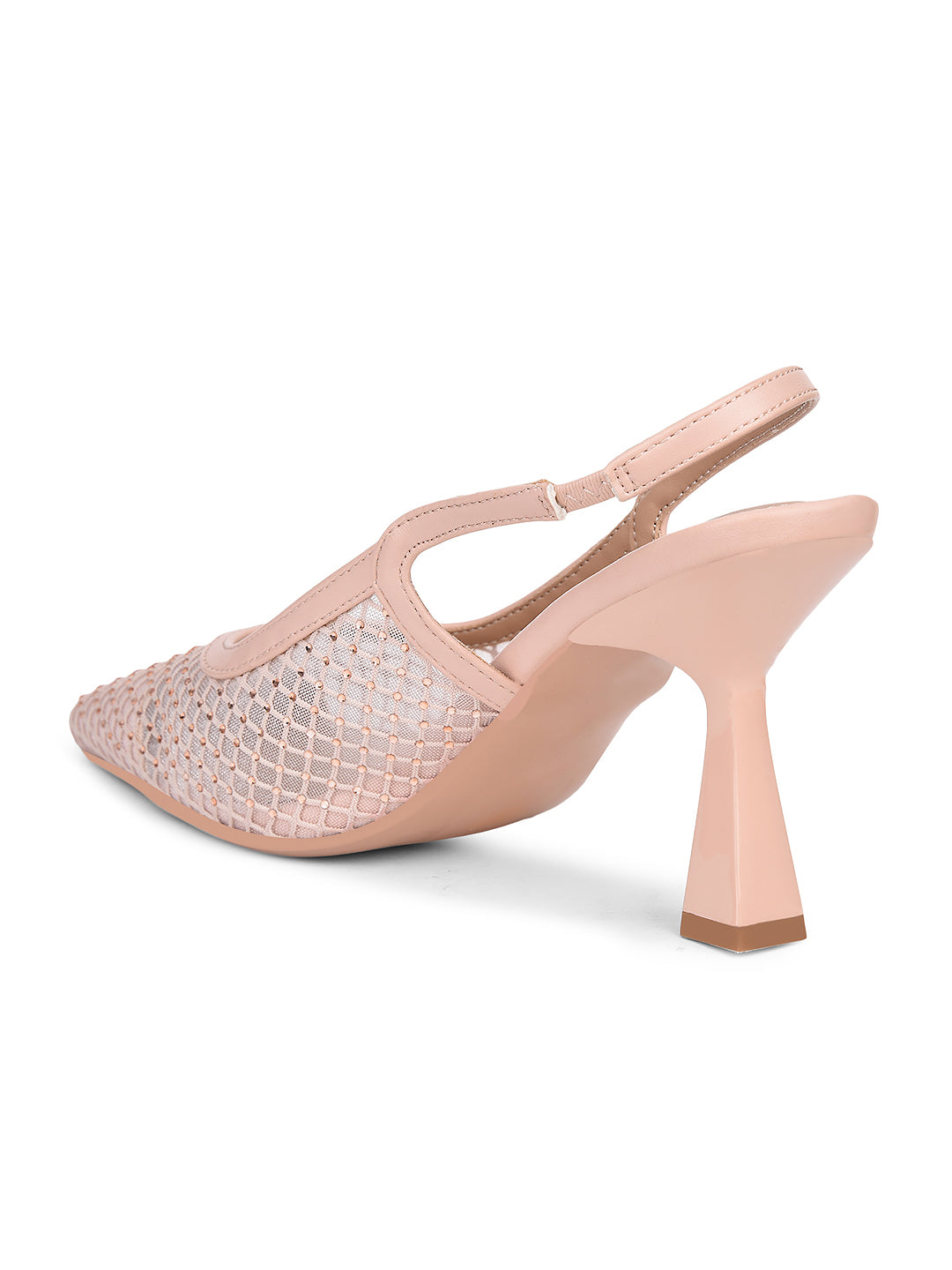 Bata Women Nude Pointed-Toe Kitten Heel Pump - Nude - View 3