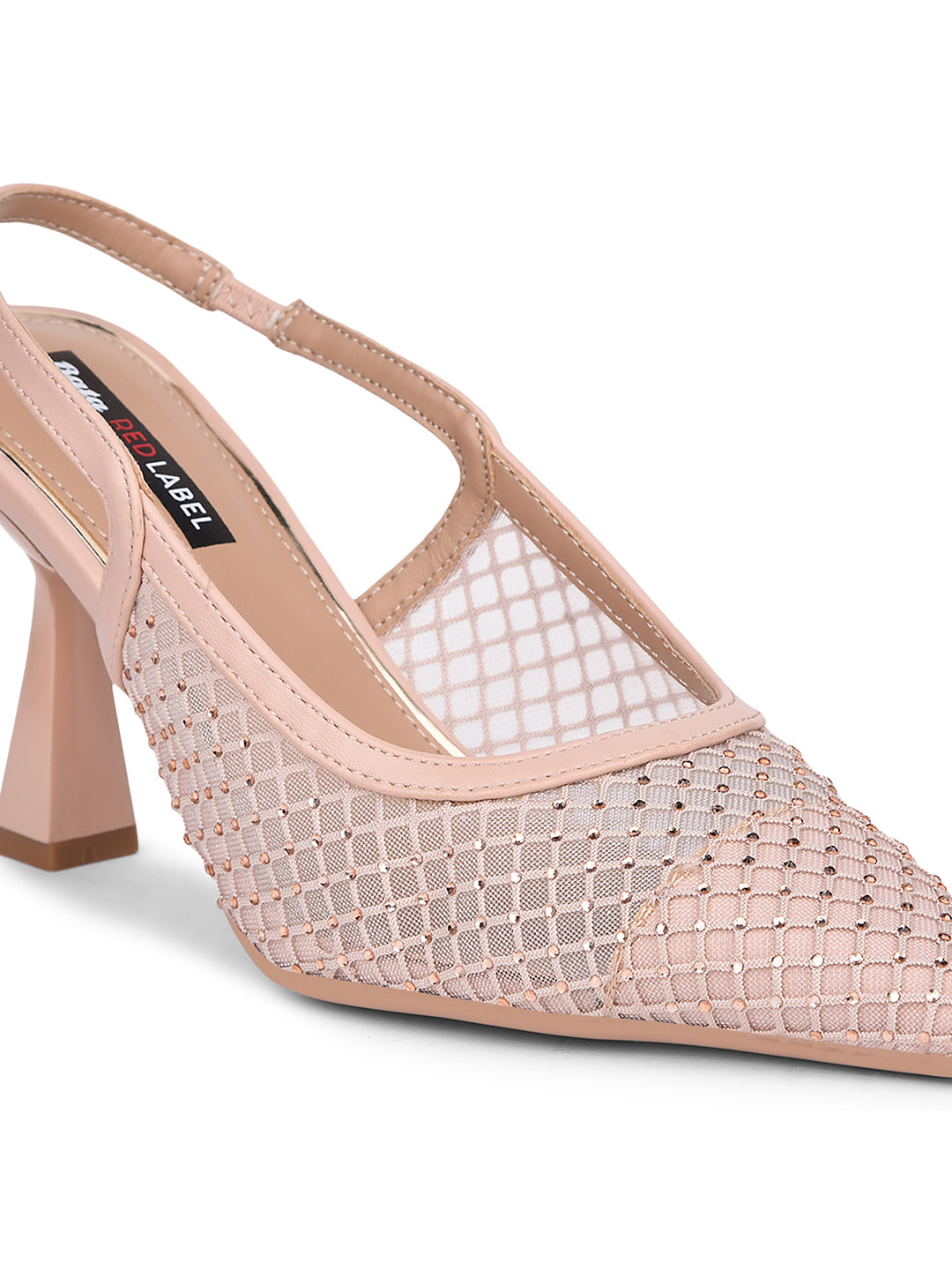 Bata Women Nude Pointed-Toe Kitten Heel Pump - Nude - View 5