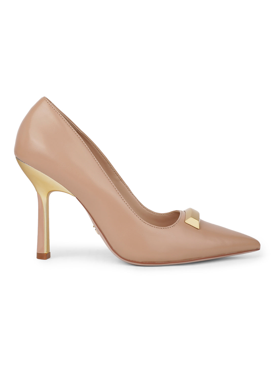Nine West Women Pointed-Toe Kitten Heel Pump - Nude - View 2