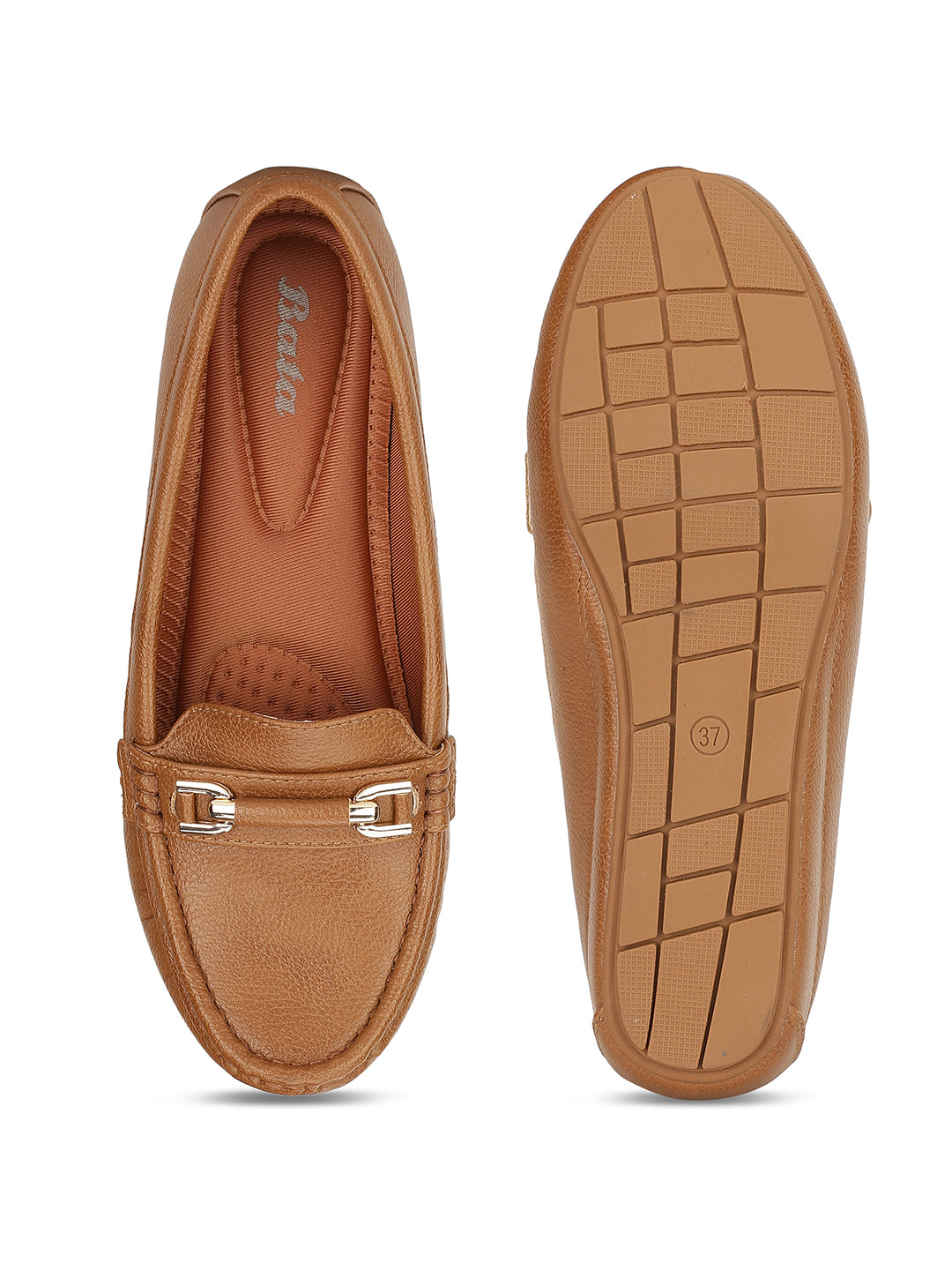 Bata Women Tan Wedge Heel Slip-on Loafers - Tan - View 4