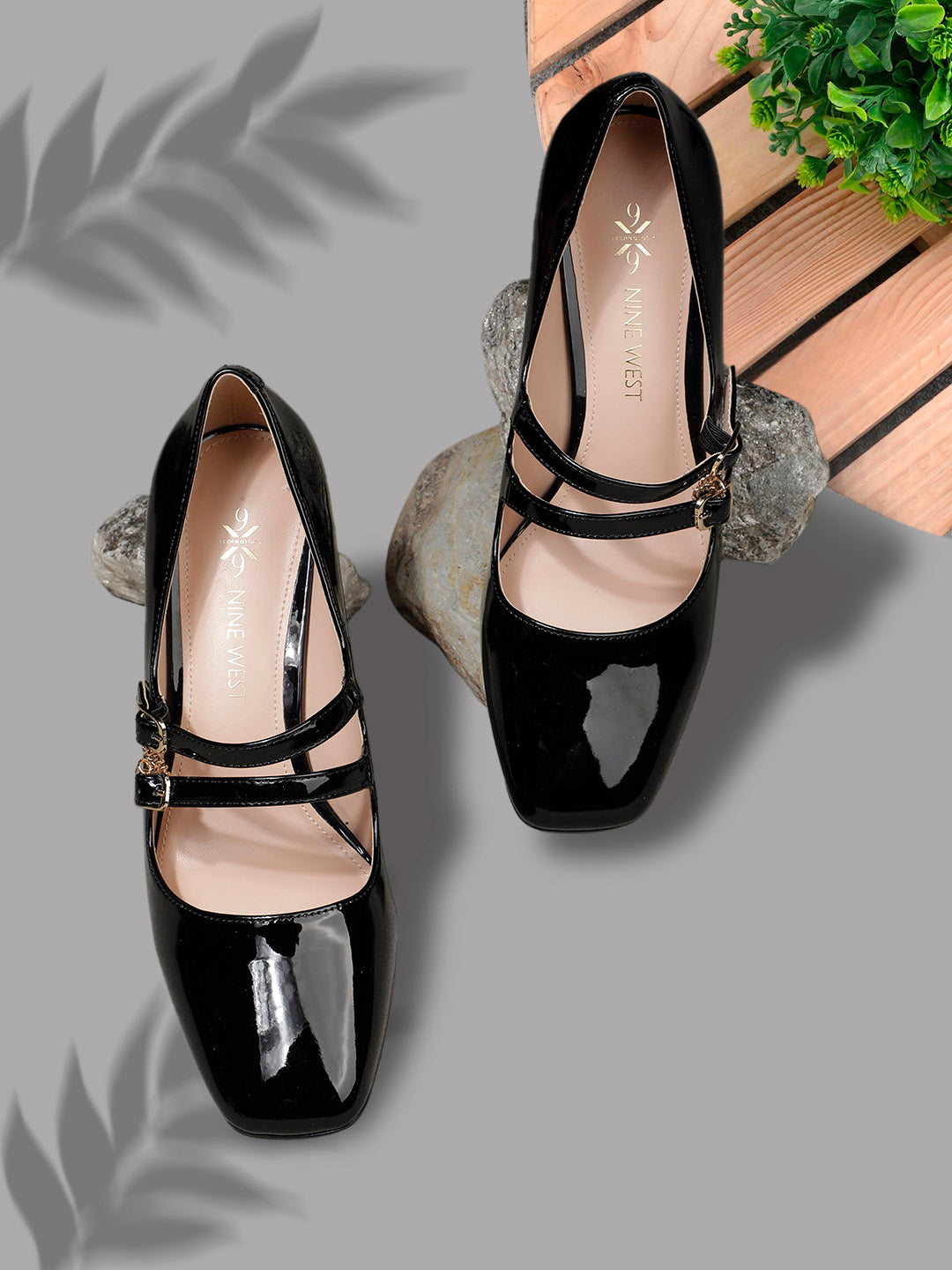 Nine West Women Pointed-Toe Block Heel Mary janes - Black - View 6