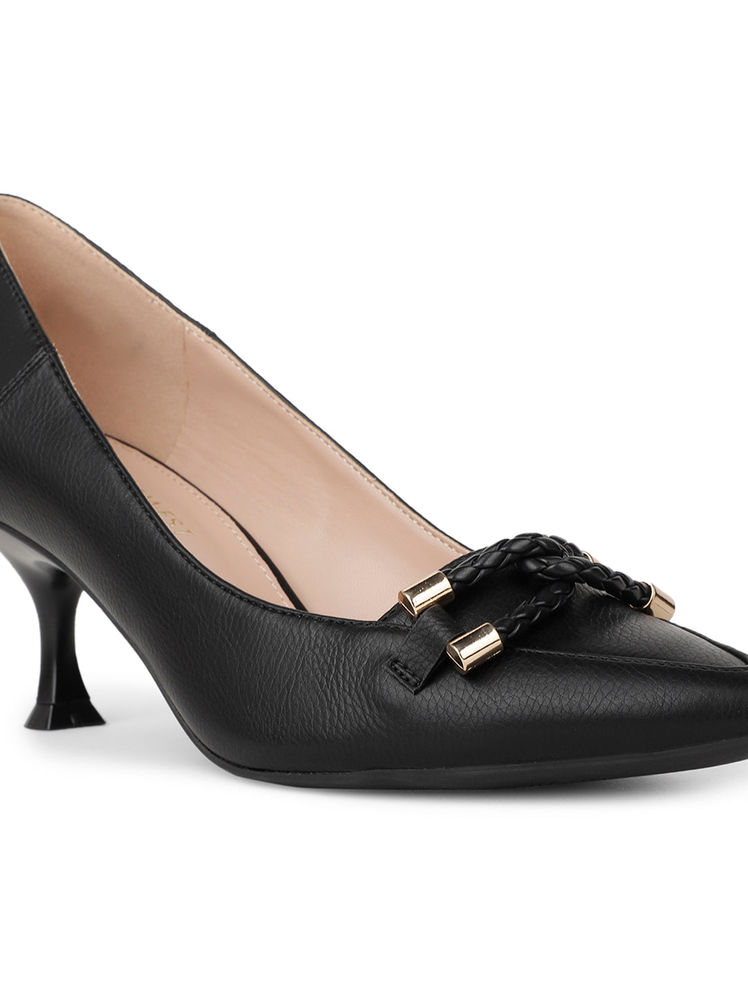 Nine West Women Pointed-Toe Kitten Heel Pump - Black - View 5