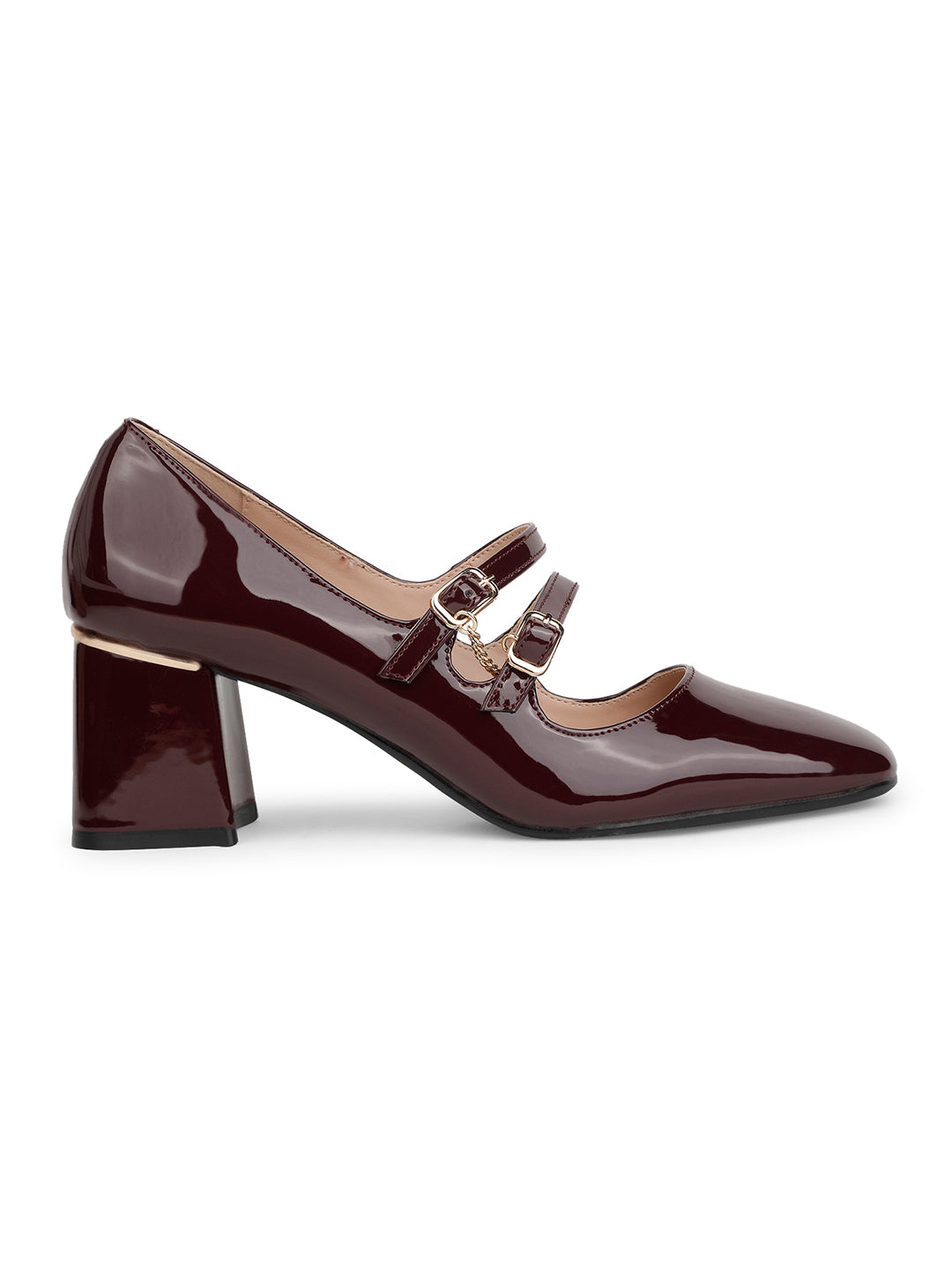 Nine West Women Purple Pointed-Toe Block Heel Mary janes - Purple - View 2