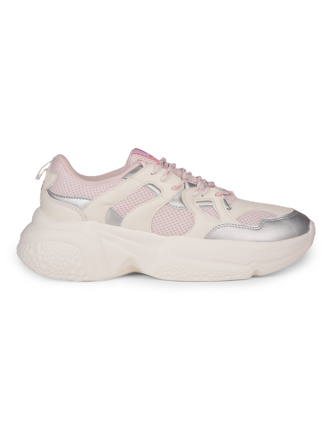 North Star Women Pink Casual Lace-up Sneakers - Pink - View 2