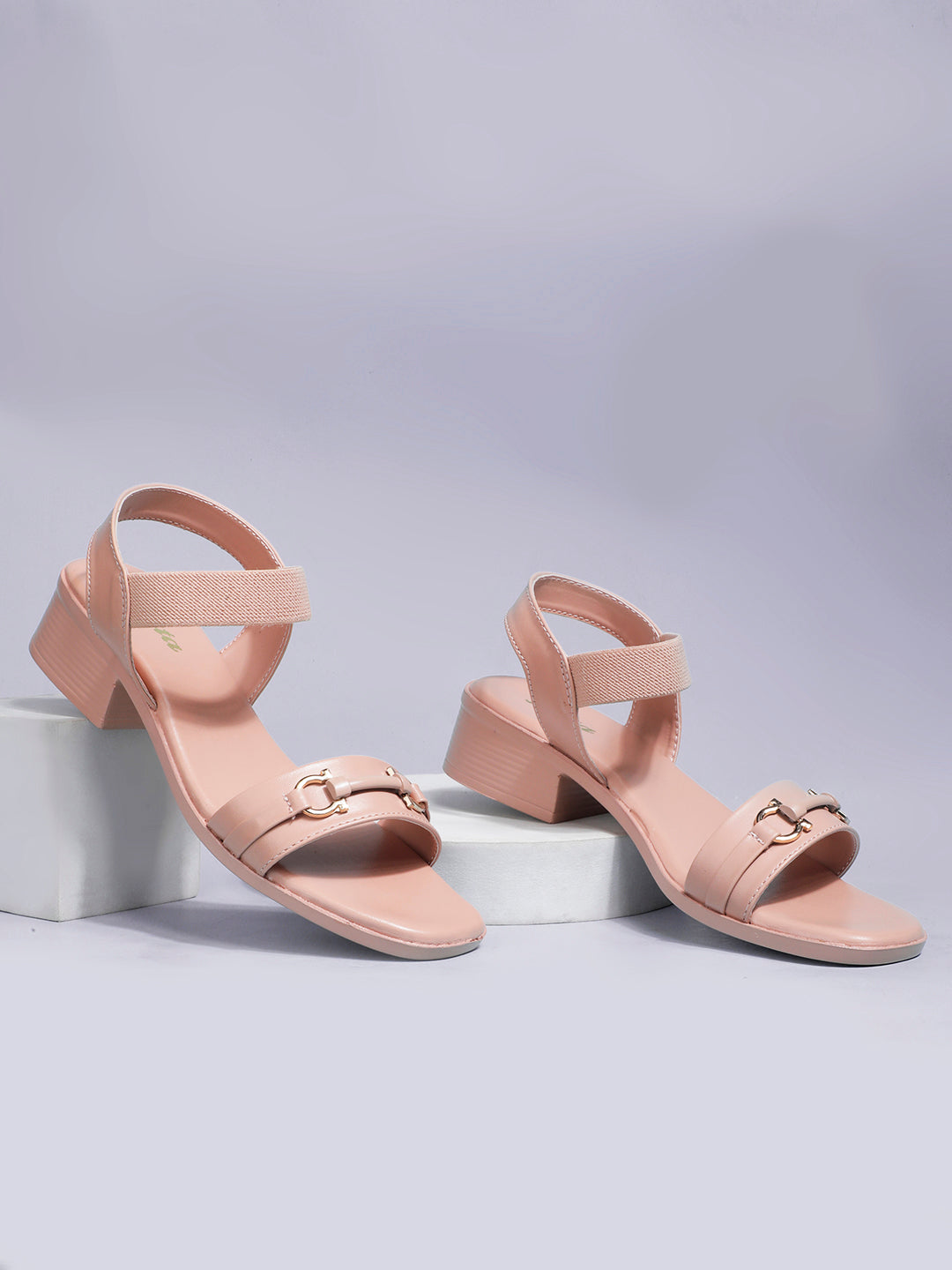 Bata Women Nude BackStrap Block Heel Sandal - Nude - View 6